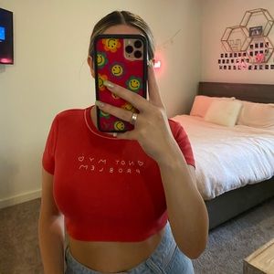 “Not My Probelm” Crop Tee